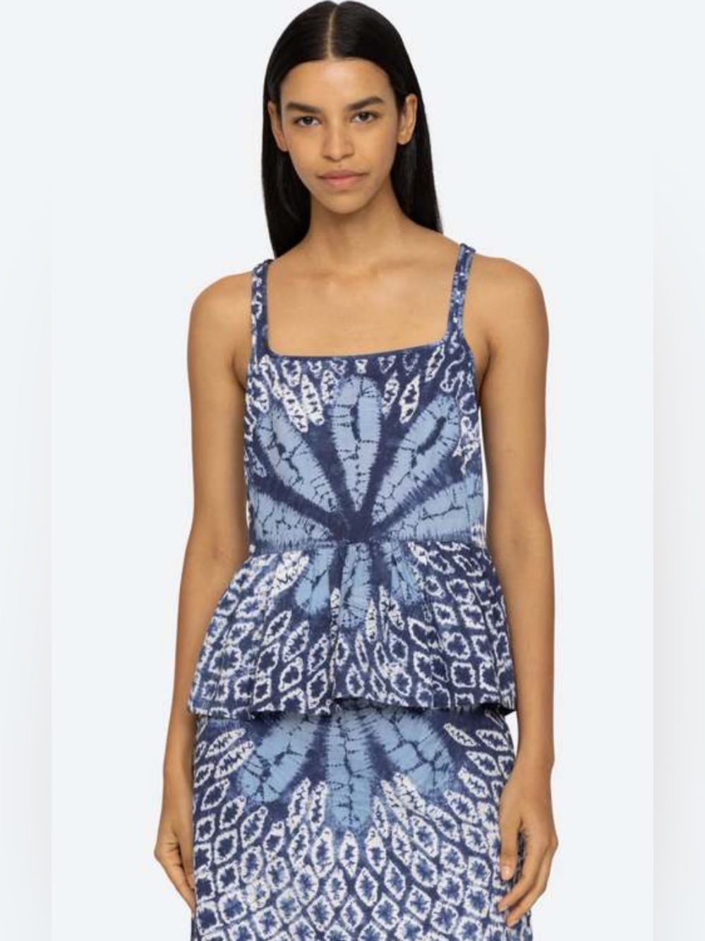Sea New York Women’s Indigo Tie-Dye Tank Top